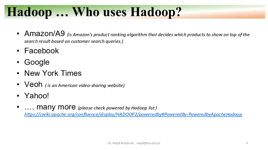 Apache Hadoop - HDFS, YARN, and MapReduce - Page 24