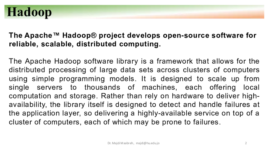 Apache Hadoop - HDFS, YARN, and MapReduce - Page 2