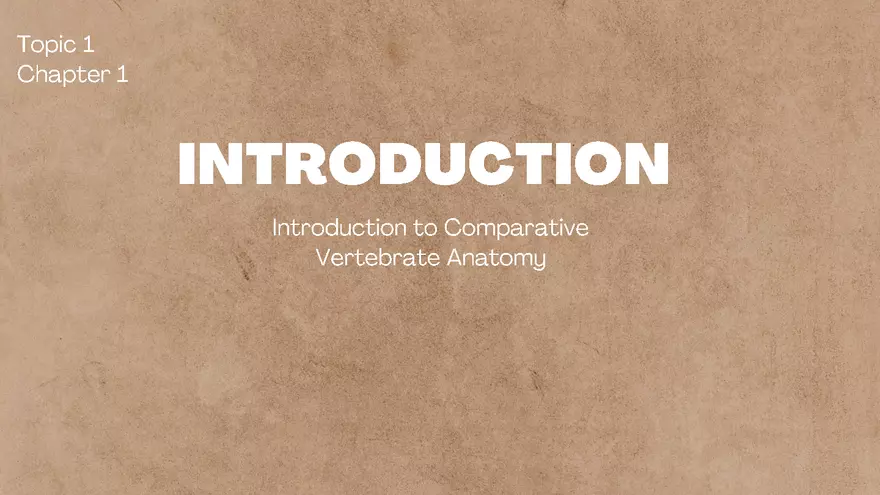 Vertebrate Anatomy - Fish - Page 1