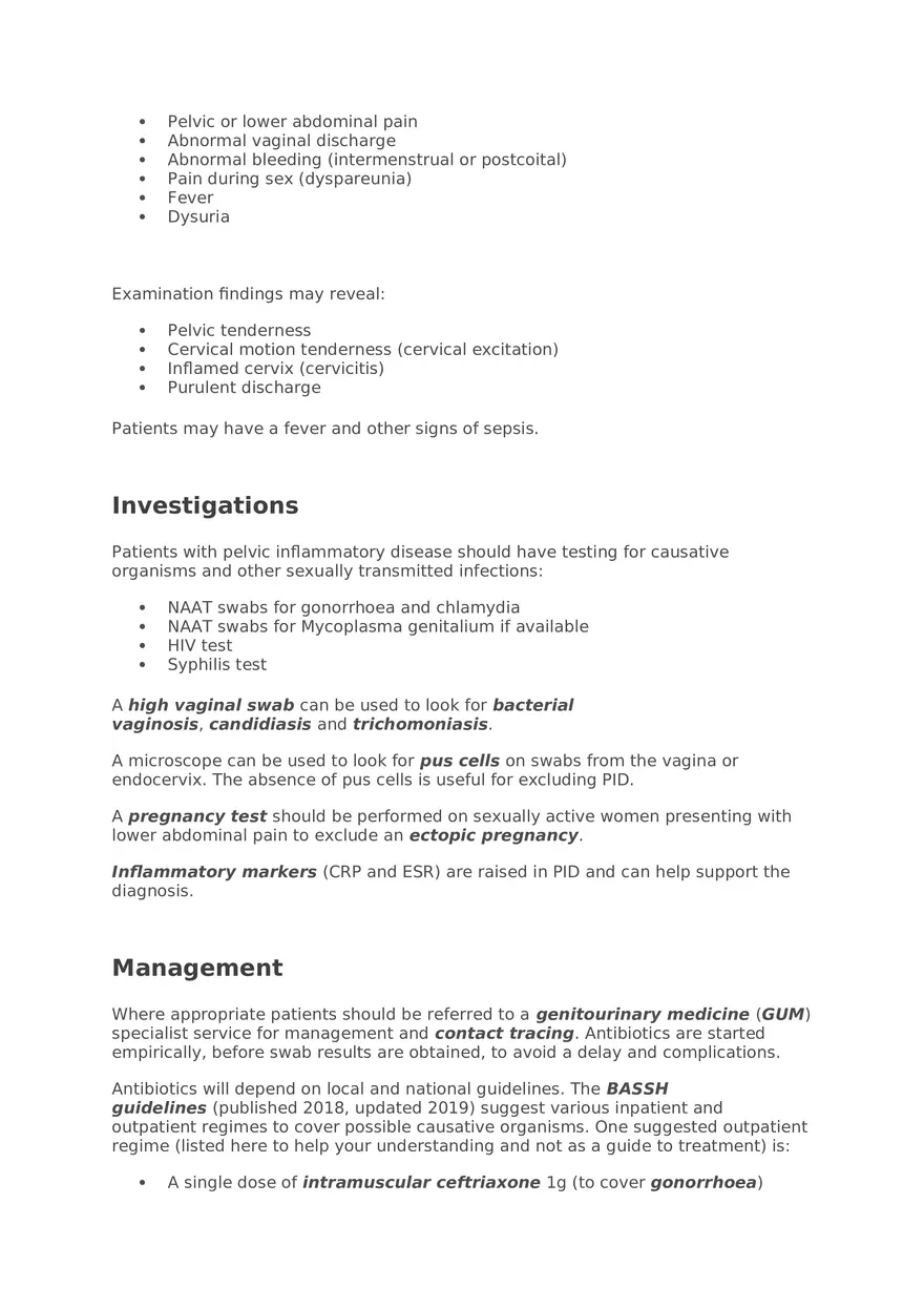 Pelvic Inflammatory Disease and Related Inflammatory Conditions - Page 2