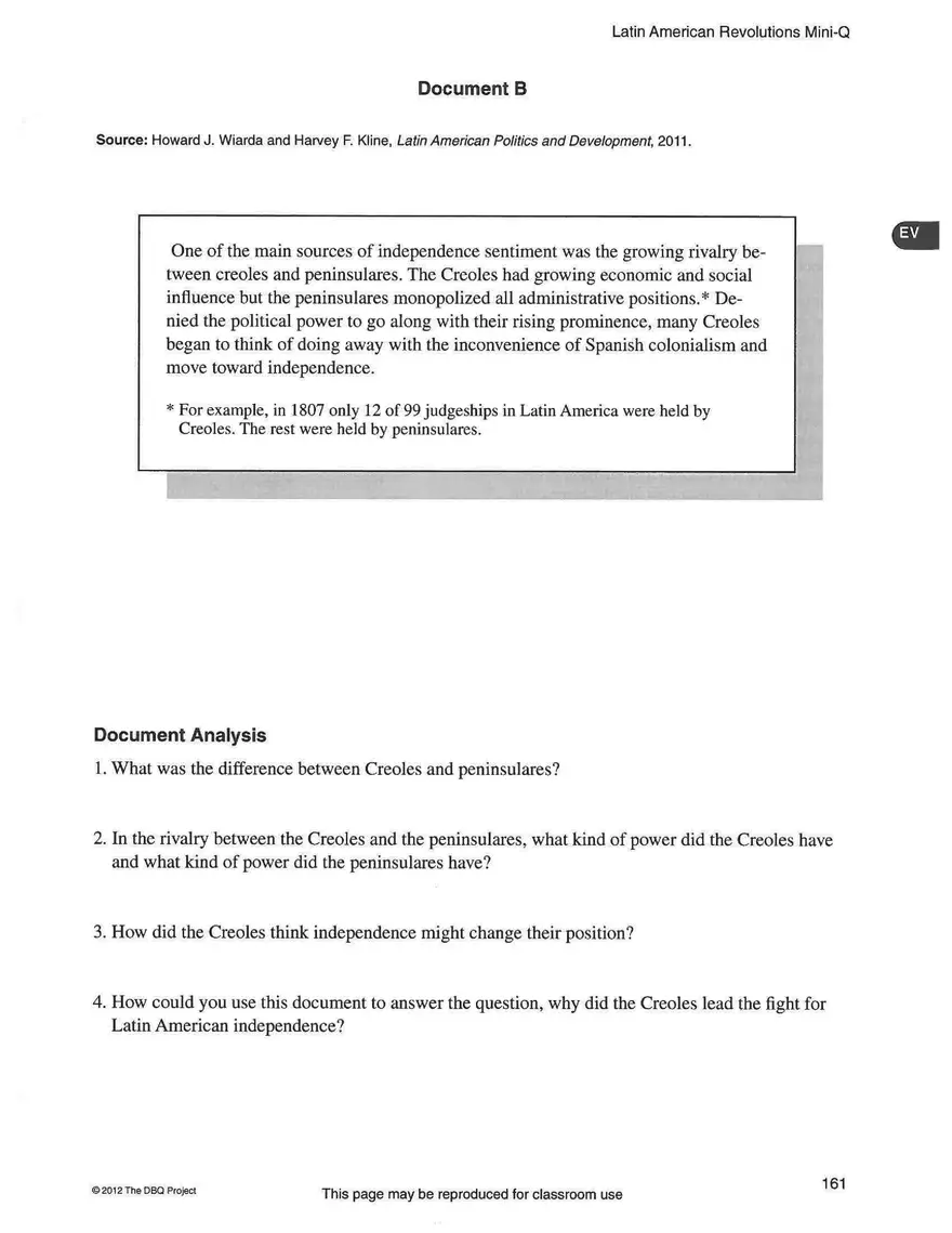 Latin American Revolutions Mini-Q - Page 12