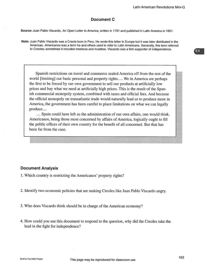 Latin American Revolutions Mini-Q - Page 13