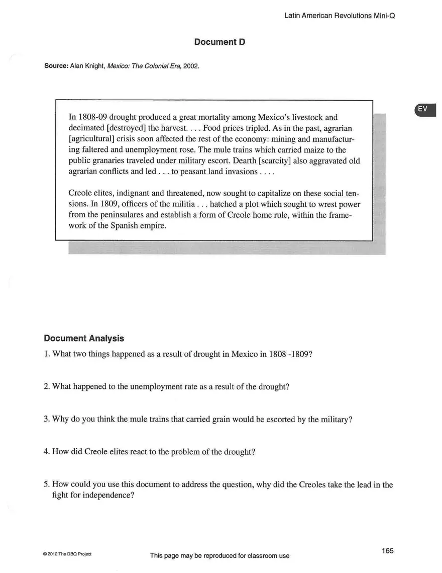 Latin American Revolutions Mini-Q - Page 14