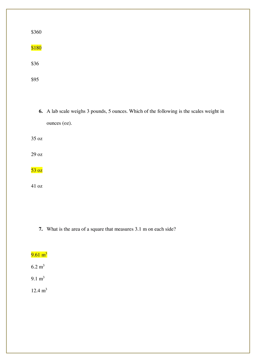 Math Exam 99% Correct - Page 3