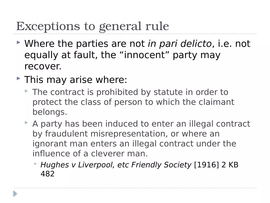 Illegal Contracts Lecture 6 - Page 1