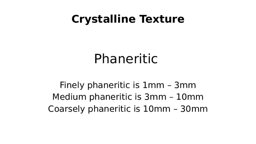 Textures of Igneous Rocks Lecture Part 3 - Page 4