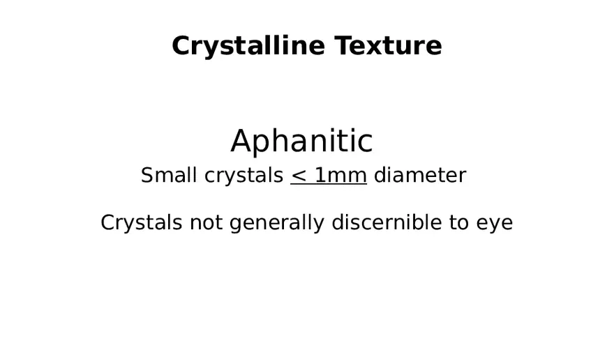 Textures of Igneous Rocks Lecture Part 3 - Page 5