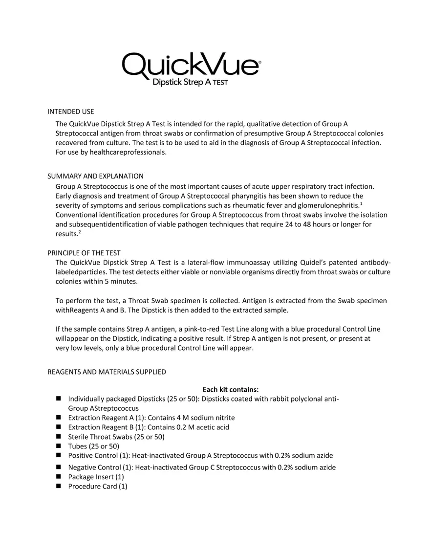 Warnings and Precautions for In Vitro Diagnostic Kits - Page 1