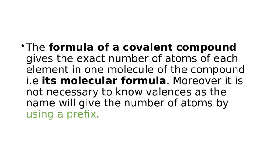 Covalent Substances Special Names - Page 10