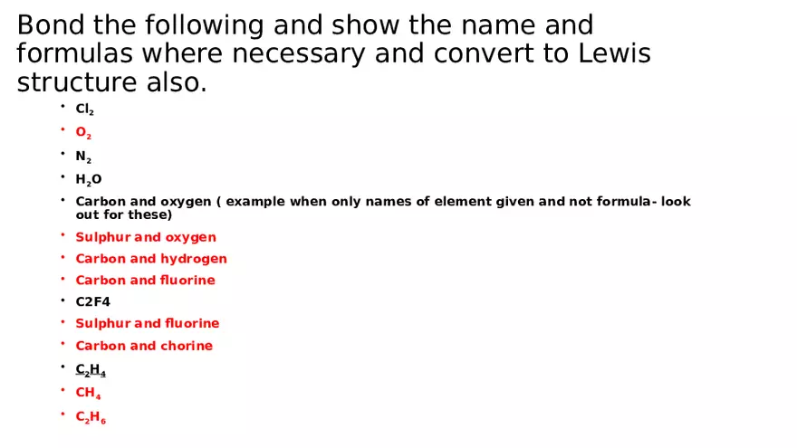 Covalent Substances Special Names - Page 2