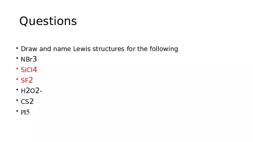 Covalent Substances Special Names - Page 3
