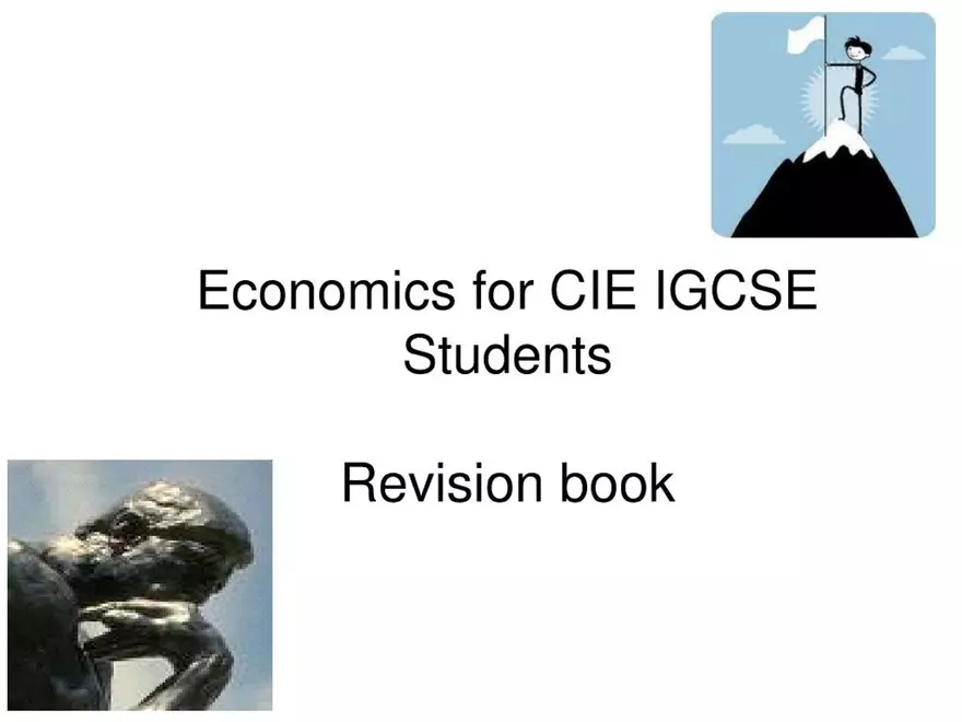 Economics for CIE IGCSE - Page 1