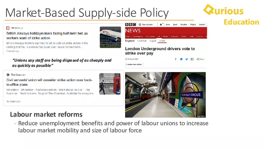 Supply Side Policy Economics Notes a Level IB - Page 7