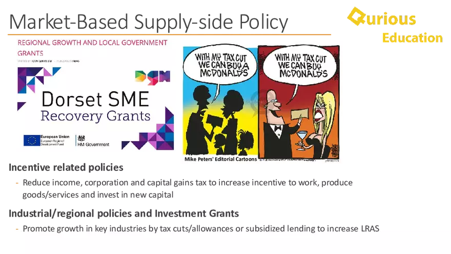 Supply Side Policy Economics Notes a Level IB - Page 8