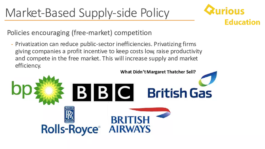 Supply Side Policy Economics Notes a Level IB - Page 11