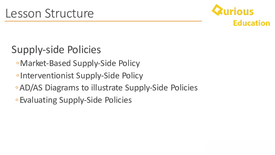 Supply Side Policy Economics Notes a Level IB - Page 2