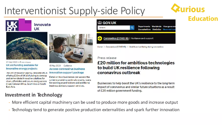 Supply Side Policy Economics Notes a Level IB - Page 4