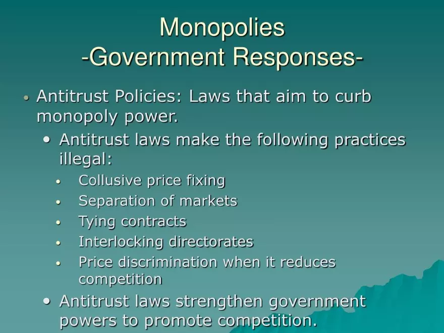 Market Failures and Government Intervention - Page 8