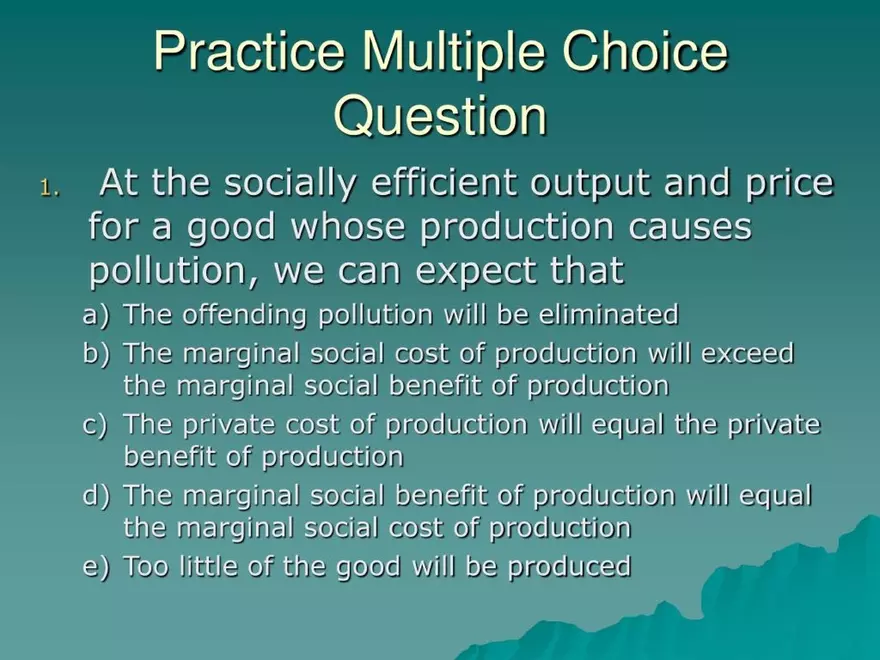 Market Failures and Government Intervention - Page 16