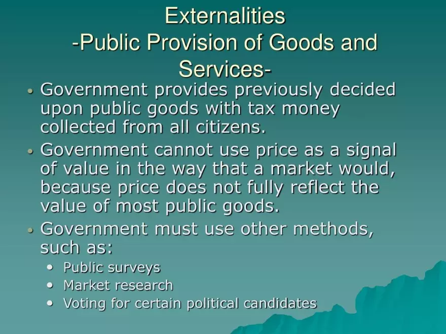 Market Failures and Government Intervention - Page 6