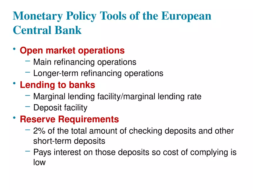 Chapter 16 Tools of Monetary Policy Part 5 - Page 9