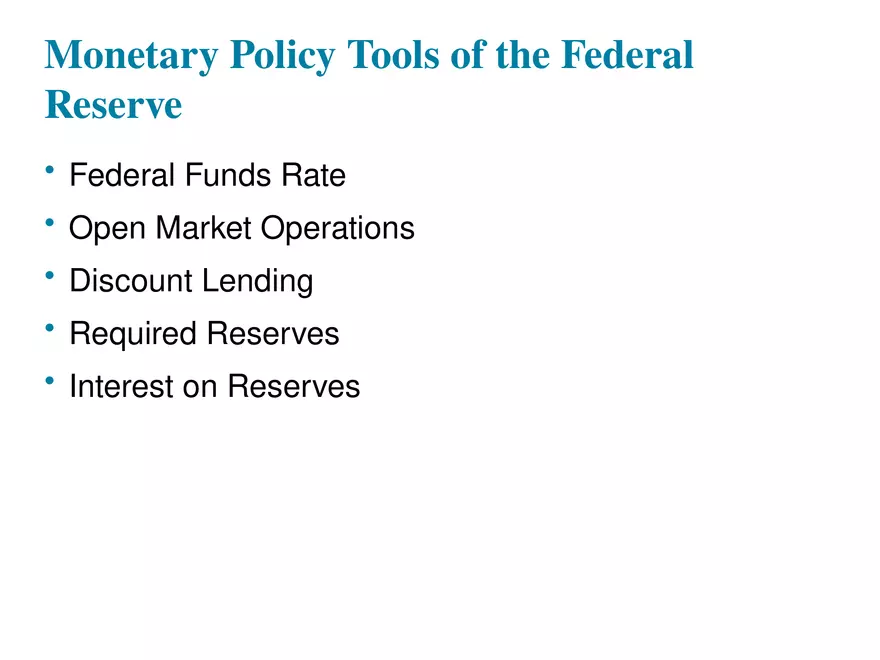 Chapter 16 Tools of Monetary Policy Part 5 - Page 2