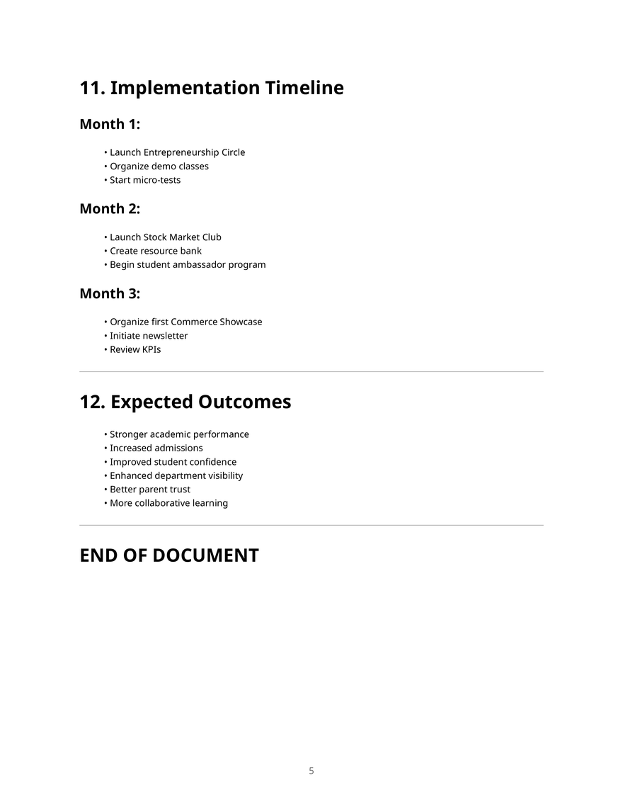 Commerce Department Improvement Plan - Page 5
