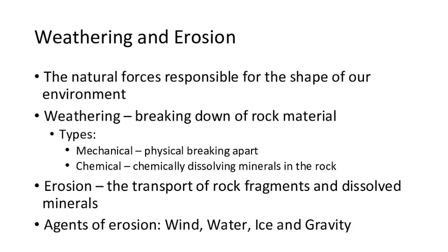 Weathering and Erosion - Page 7