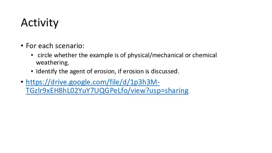 Weathering and Erosion - Page 5