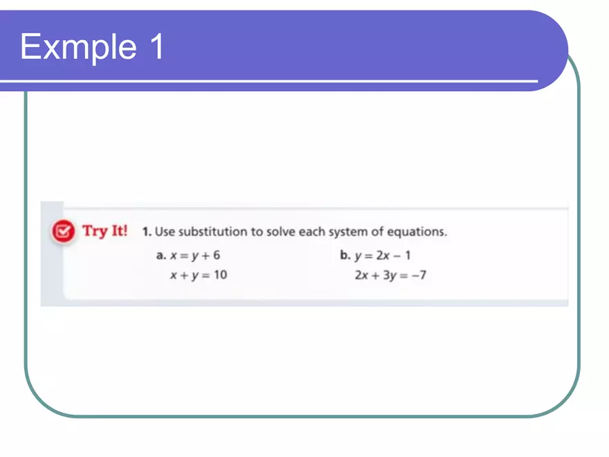 Solving Systems of Equations using Substitution - Page 11