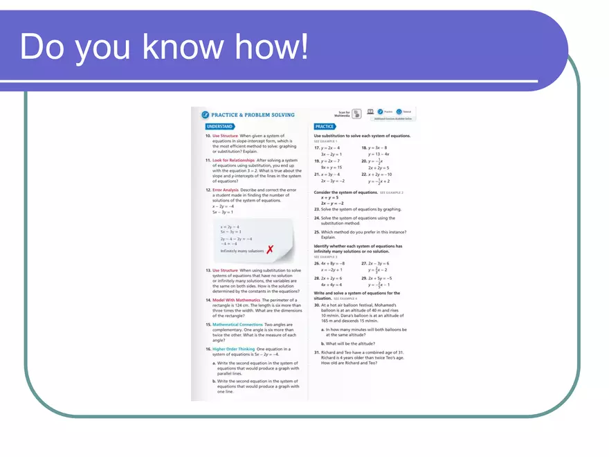 Solving Systems of Equations using Substitution - Page 15