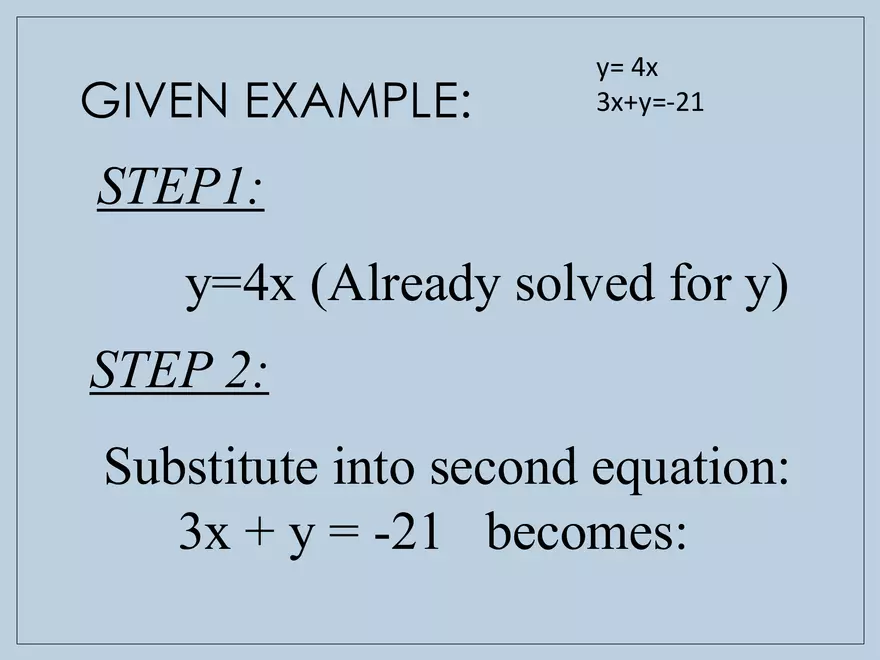 Solving Systems of Equations using Substitution - Page 16