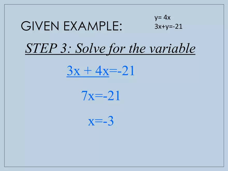 Solving Systems of Equations using Substitution - Page 18