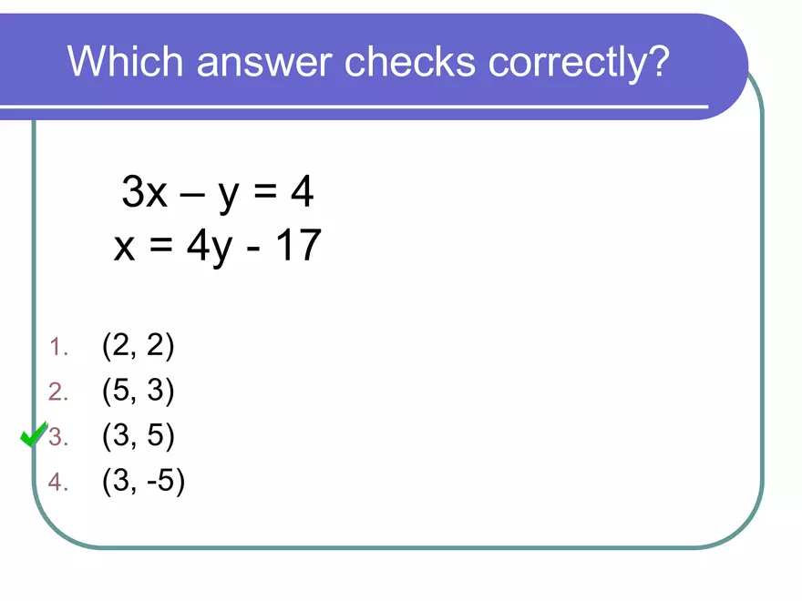 Solving Systems of Equations using Substitution - Page 4