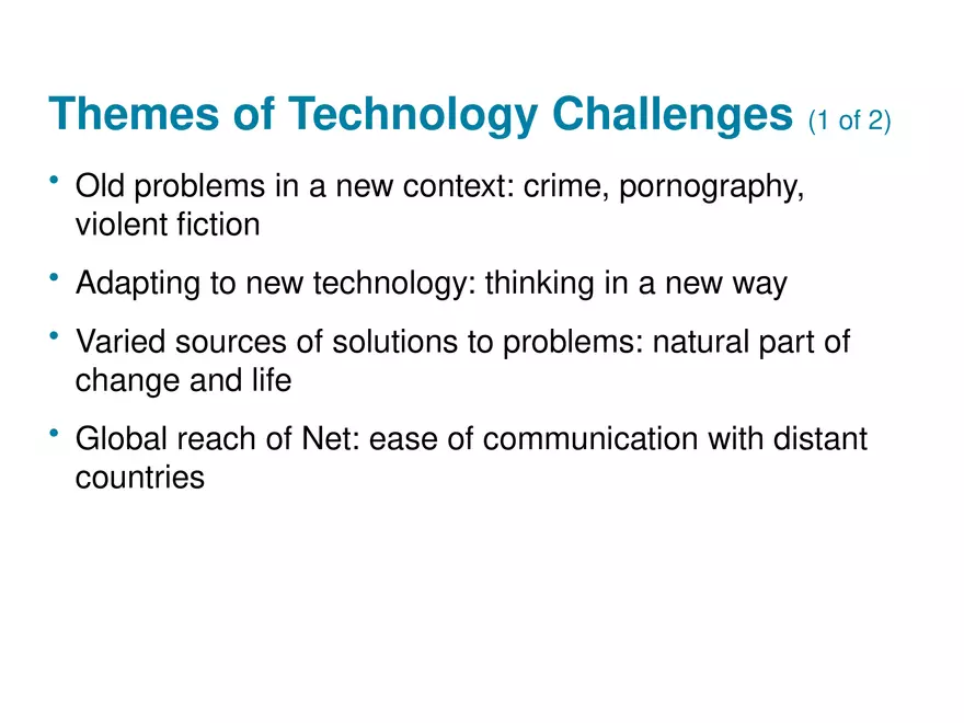 Social, Legal, and Ethical Issues for Computing Technology Part 3 - Page 9