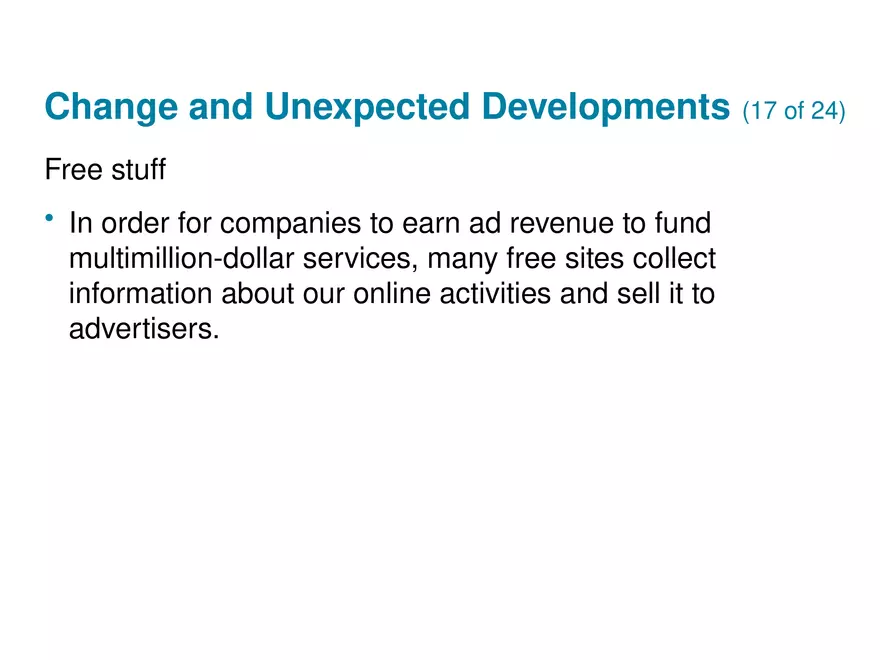 Social, Legal, and Ethical Issues for Computing Technology Part 3 - Page 1