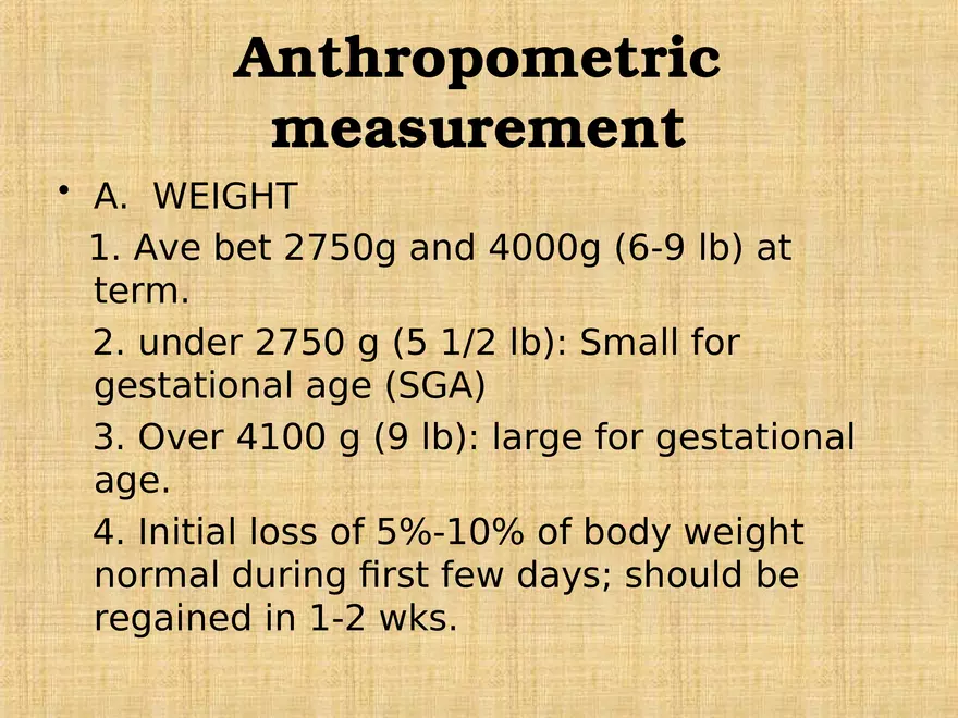 Profile of the Newborn Lecture Part 2 - Page 1