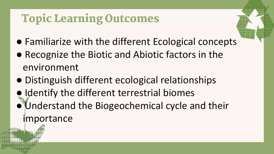 Fundamental Concepts of Ecology Section 2 - Page 2