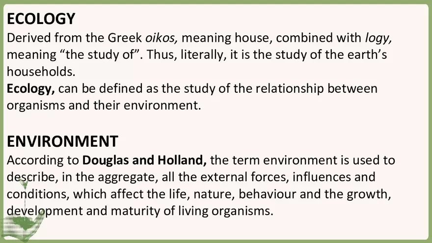 Fundamental Concepts of Ecology Section 2 - Page 3