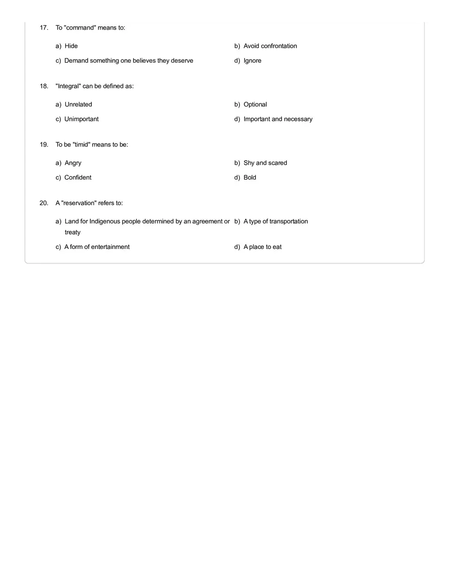 Vocabulary and Word Meaning Practice - Page 3