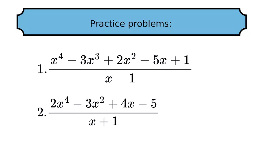 Synthetic Division Lecture - Page 5