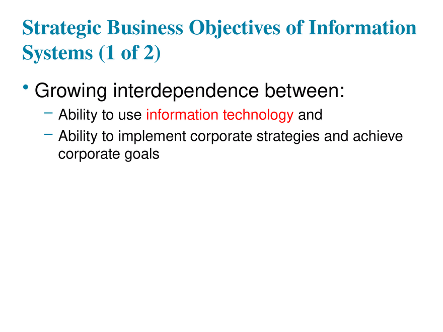 Information Systems in Business Today Lecture 1 - Page 9