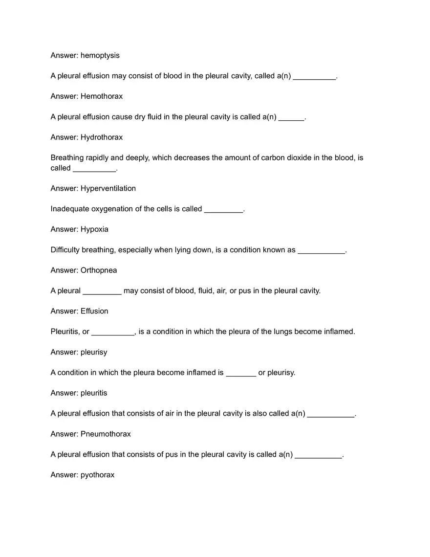 Respiratory Disorders and Their Clinical Features - Page 4