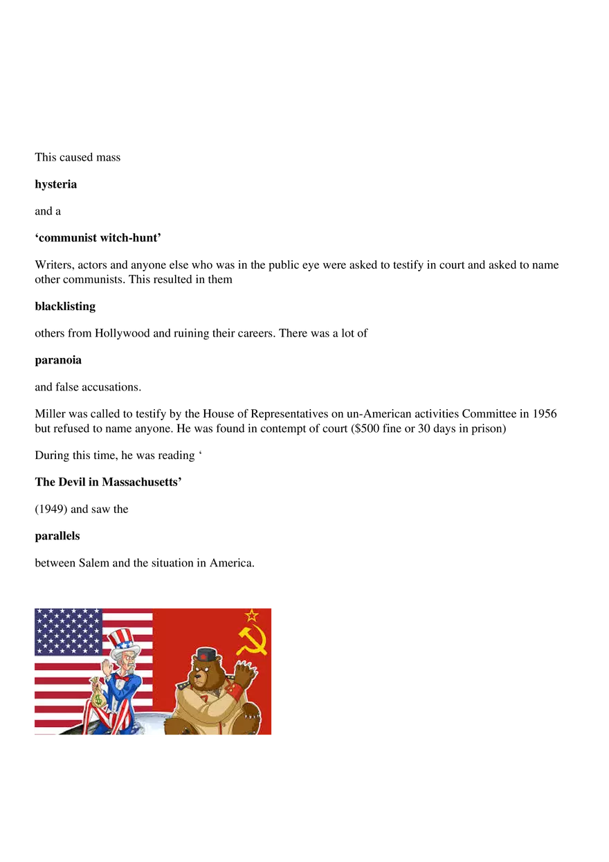 The Crucible Context Handout - Page 2