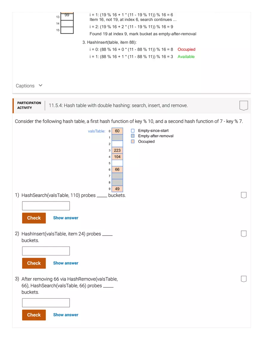 11.1 Hash Tables - Page 19