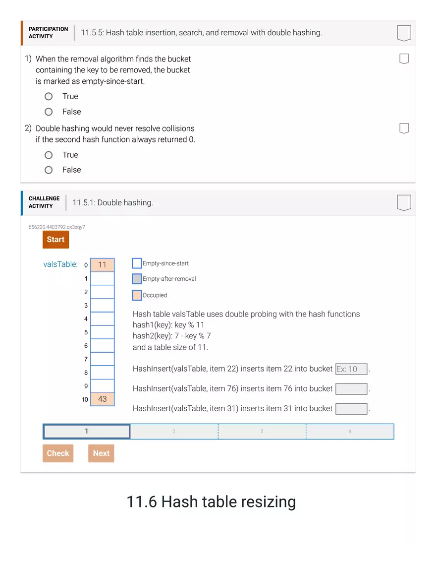 11.1 Hash Tables - Page 20