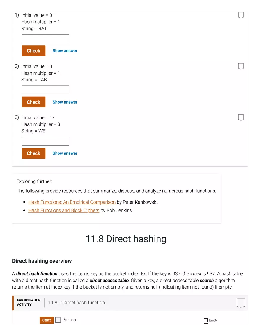 11.1 Hash Tables - Page 31