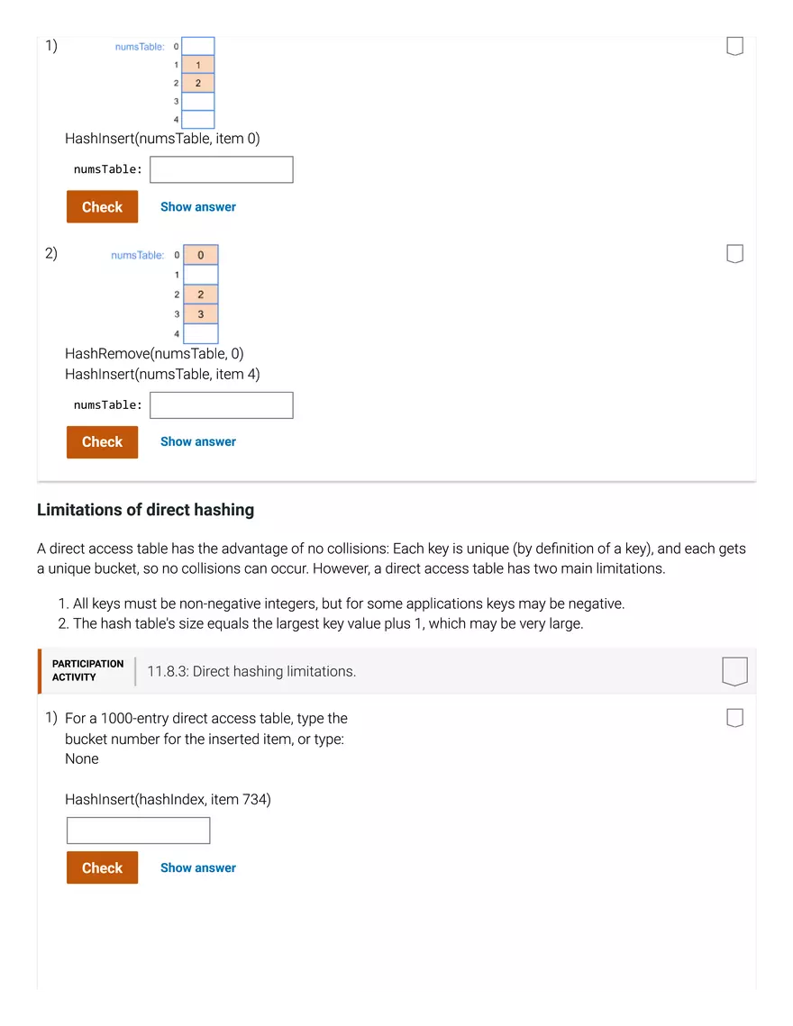 11.1 Hash Tables - Page 33