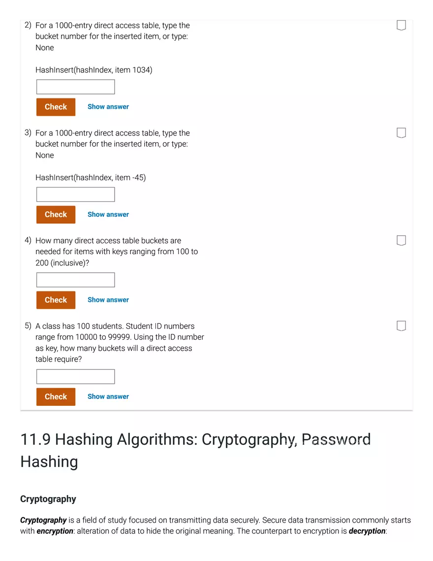 11.1 Hash Tables - Page 34