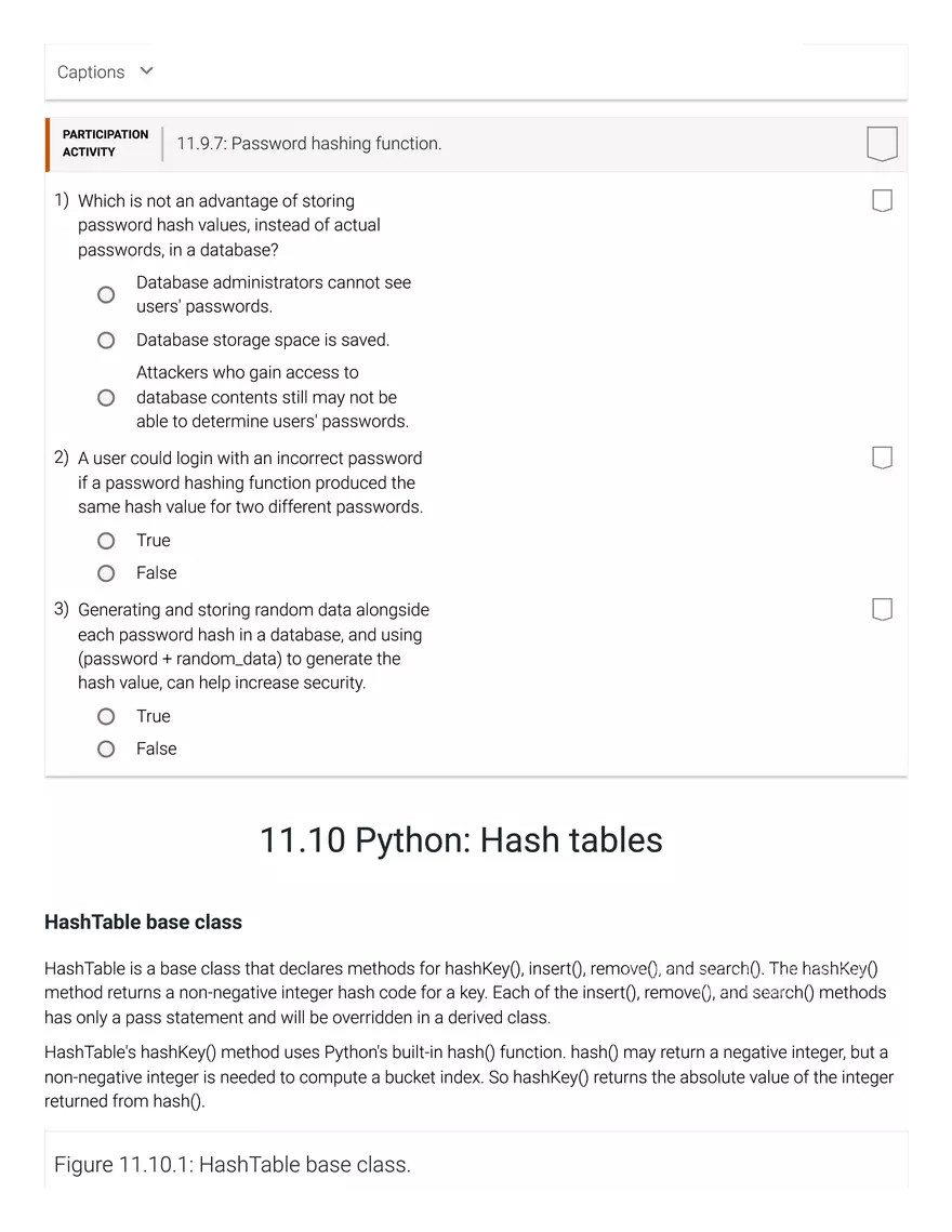 11.1 Hash Tables - Page 39